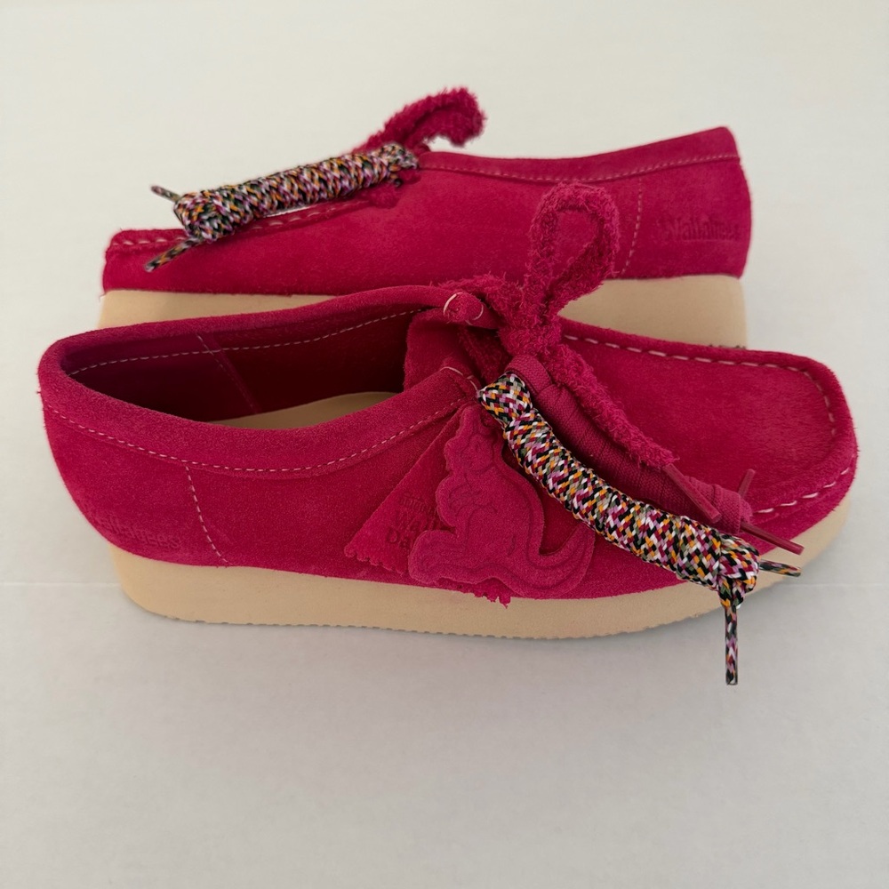 Clarks Women’s Wallabee Day Pink Suede Shoe